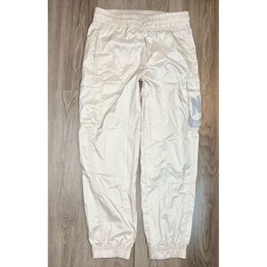 Nike Sportswear Womens Utility Cargo Jogger Parachute Pants Size M Natural Beige